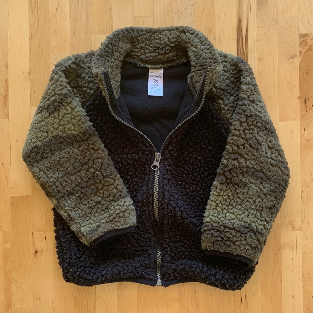 Carter’s 2T Camo Fleece Zip Up